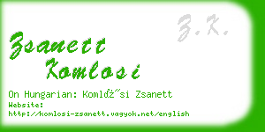 zsanett komlosi business card